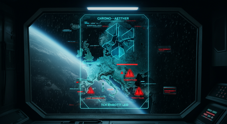 El Bloqueo Silencioso: Chrono-Aether Inicia la Primera Guerra de Soberanía Computacional contra la Alianza del Báltico-Norte