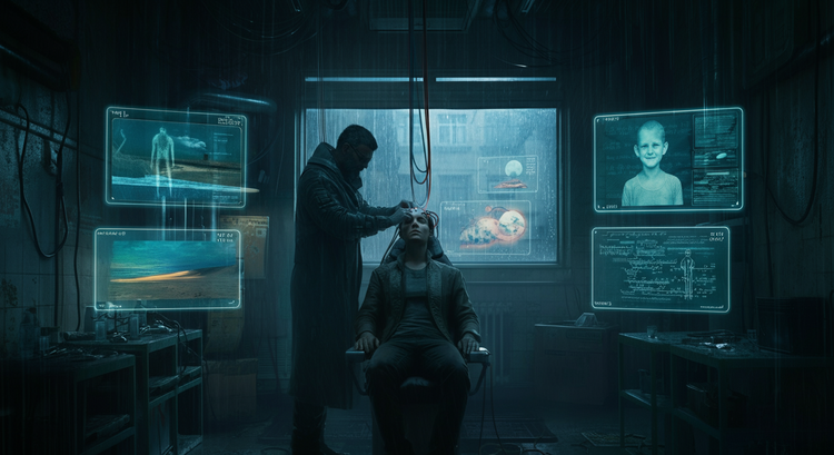 La Sombra del Yo Sintético: El Mercado Negro de Vidas Falsas Fractura Neo-Barcelona