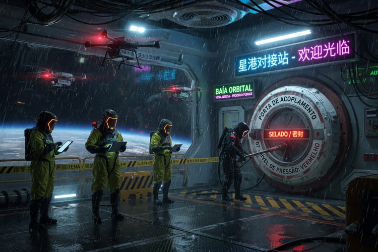 Virus Sintético Resistente Desencadena Cuarentena Total en la Estación Orbital São Paulo‑Nuevo