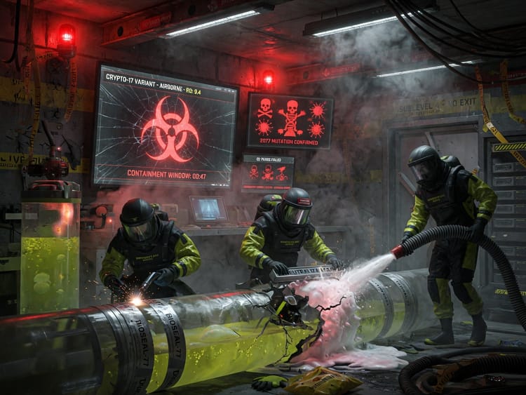 Alerta de fuga de patógeno sintético activa protocolos de contención en laboratorio subterráneo