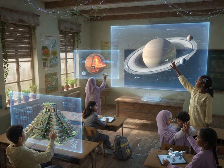 Escuelas rurales reciben aulas holográficas de última generación