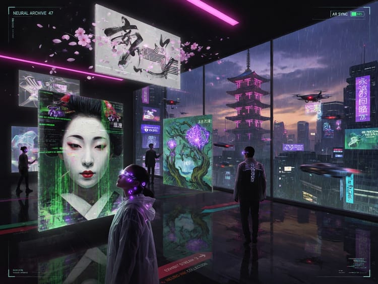 El Museo Virtual Colaborativo: 10 000 manos humanas y algoritmos tejiendo memoria en 2077