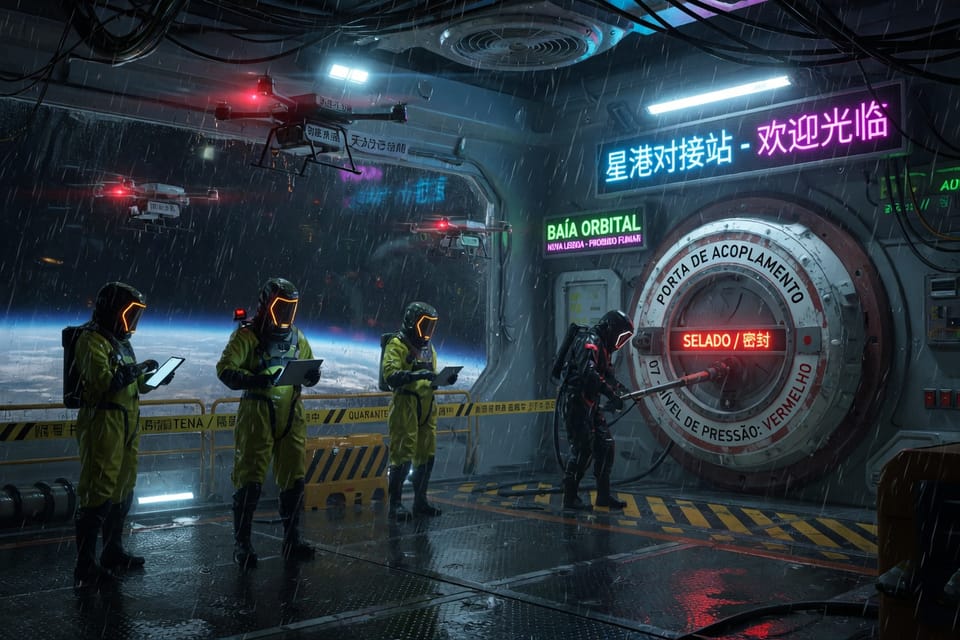 Virus Sintético Resistente Desencadena Cuarentena Total en la Estación Orbital São Paulo‑Nuevo