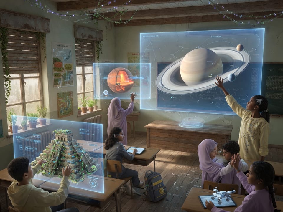 Escuelas rurales reciben aulas holográficas de última generación