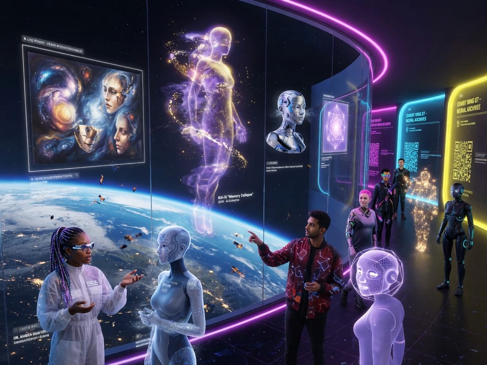 Museo virtual colaborativo reúne obras de 10,000 artistas humano-IA
